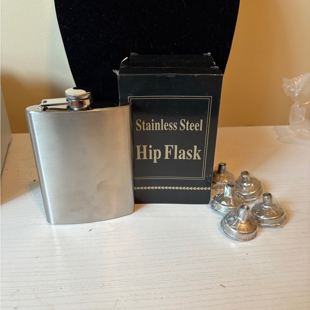 Stainless Steel Hip Flask Set of 5